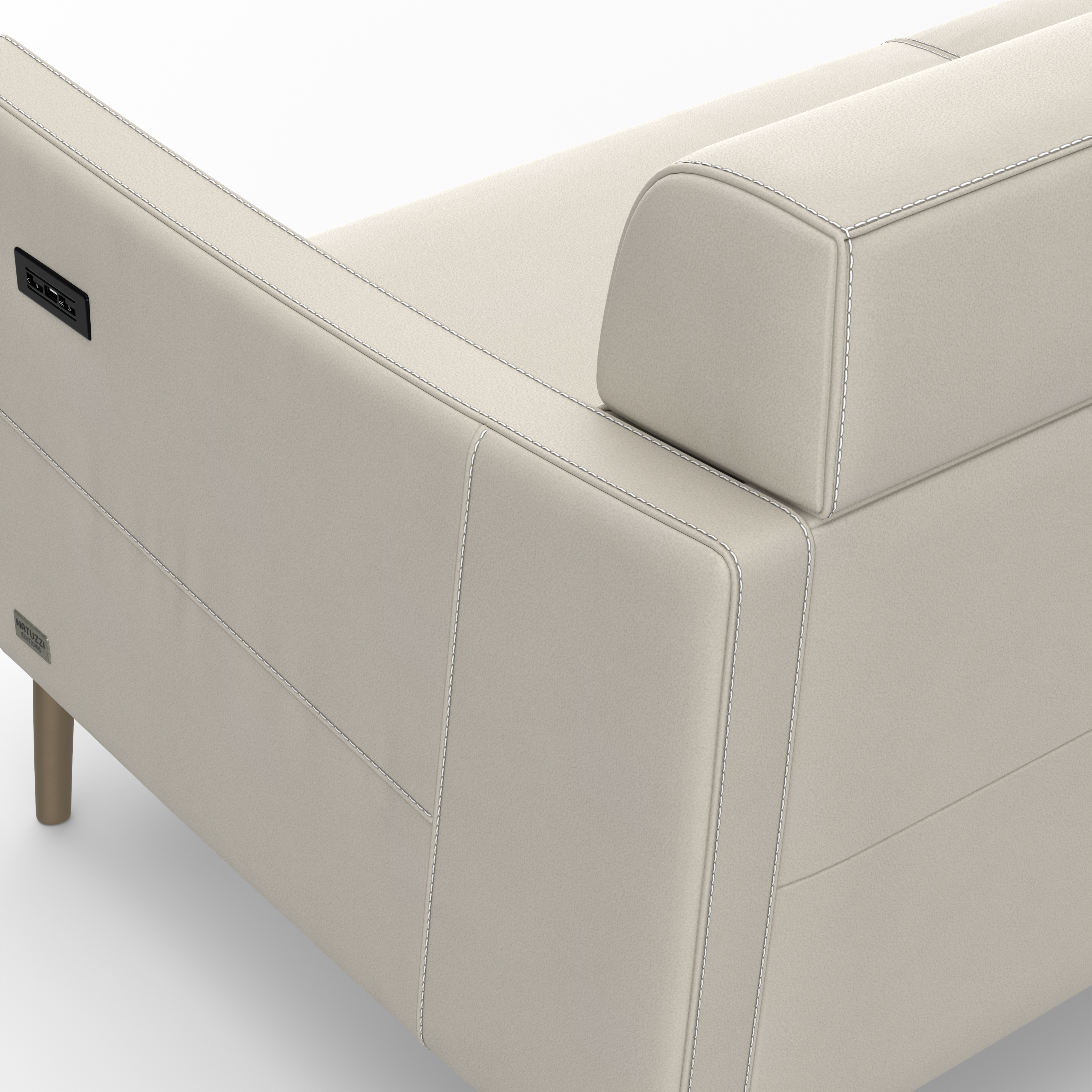 Natuzzi Editions Greg C200F4614-15OA-90 Power Sofa | HomeWorld