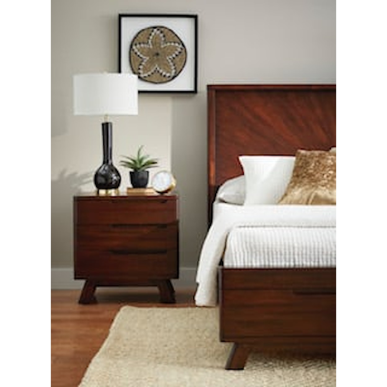 Napa Furniture Design Sahara 3 Drawer Nightstand 