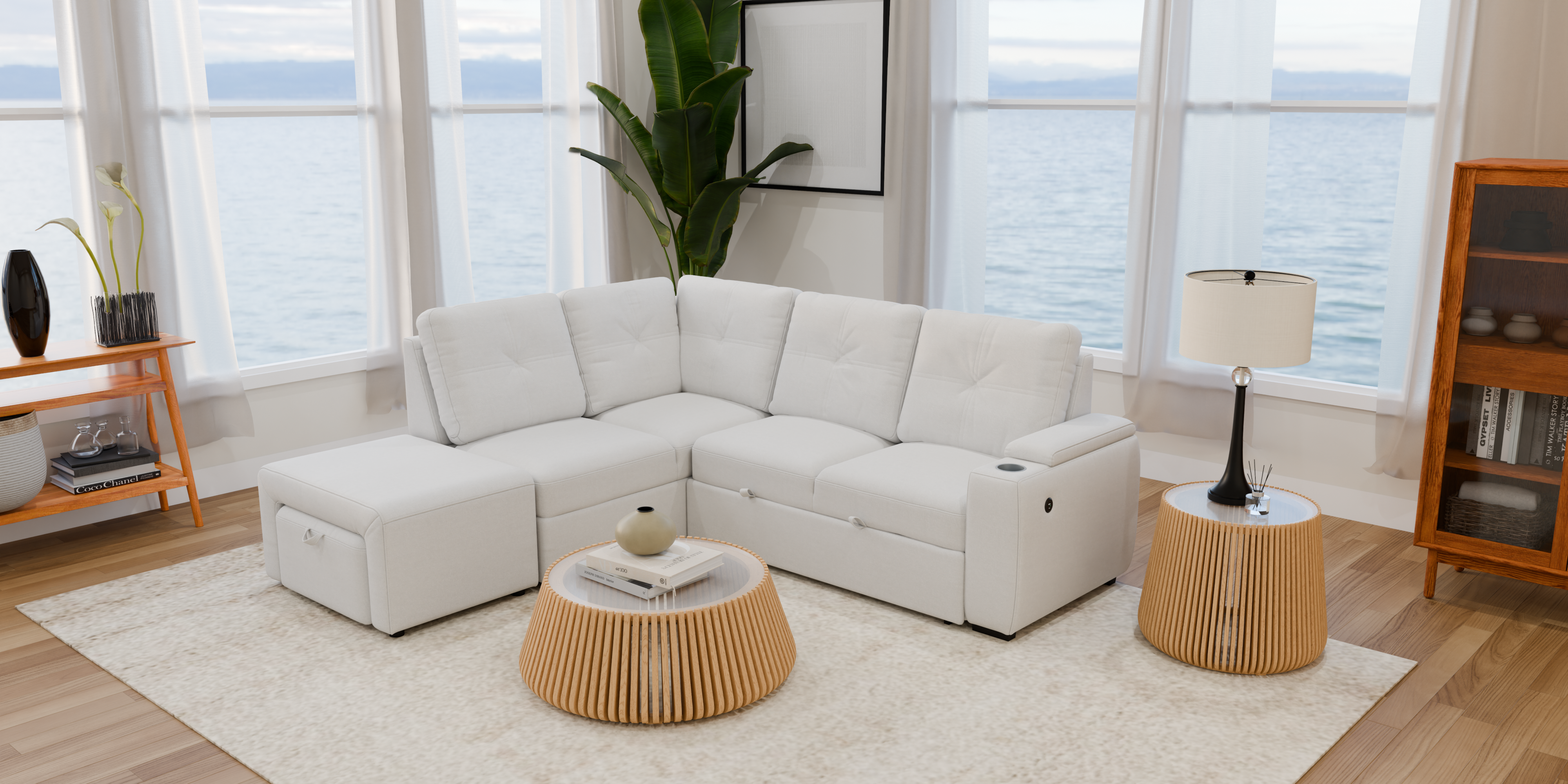 Amalfi Home Furniture Vantage 9170-VAN-3PC-RAF-SEC Pullout