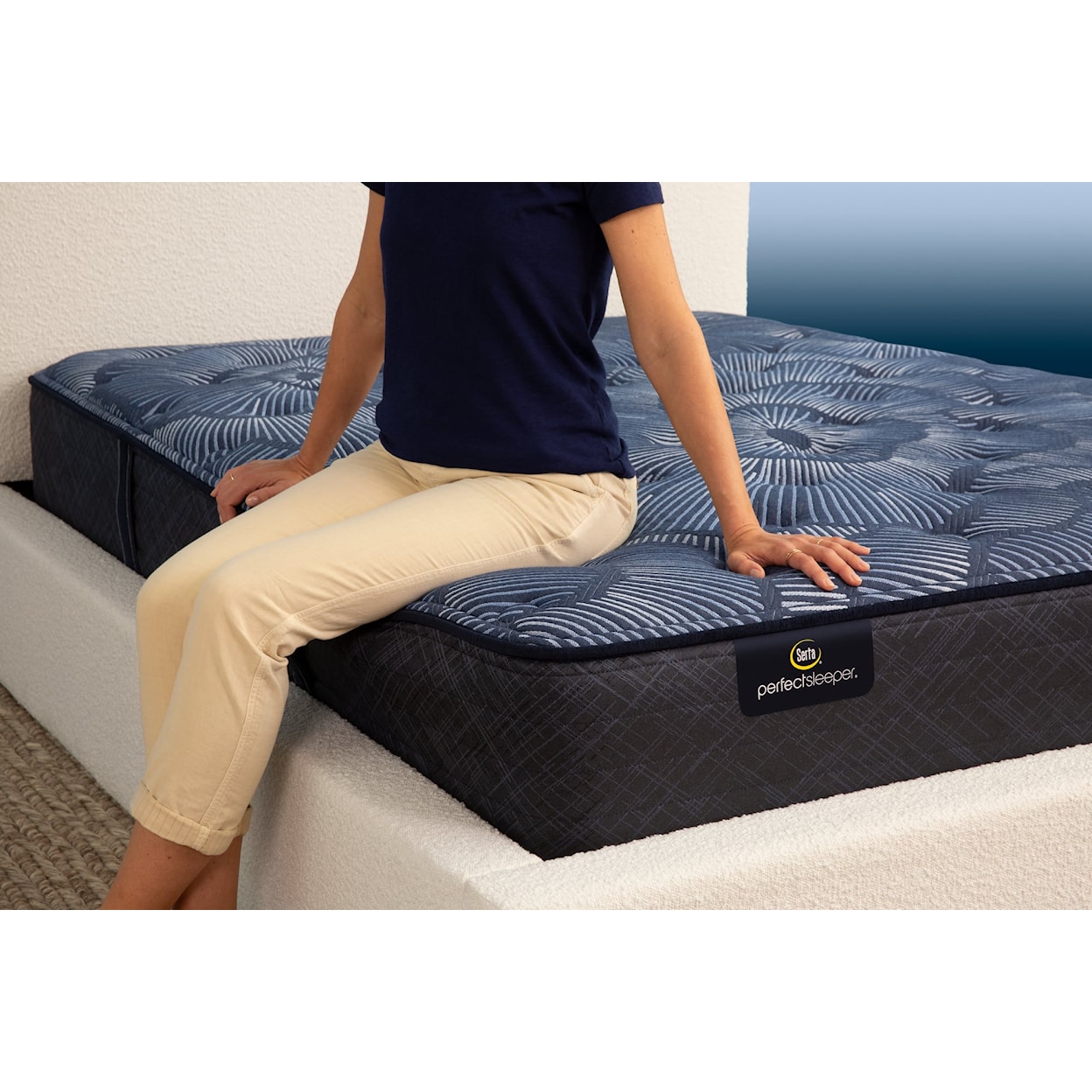 Serta Serta Perfect Sleeper Cobalt Calm 13.25" Plush Mattress - Full