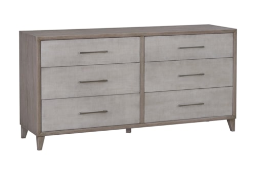Coastal Six Drawer Dresser
