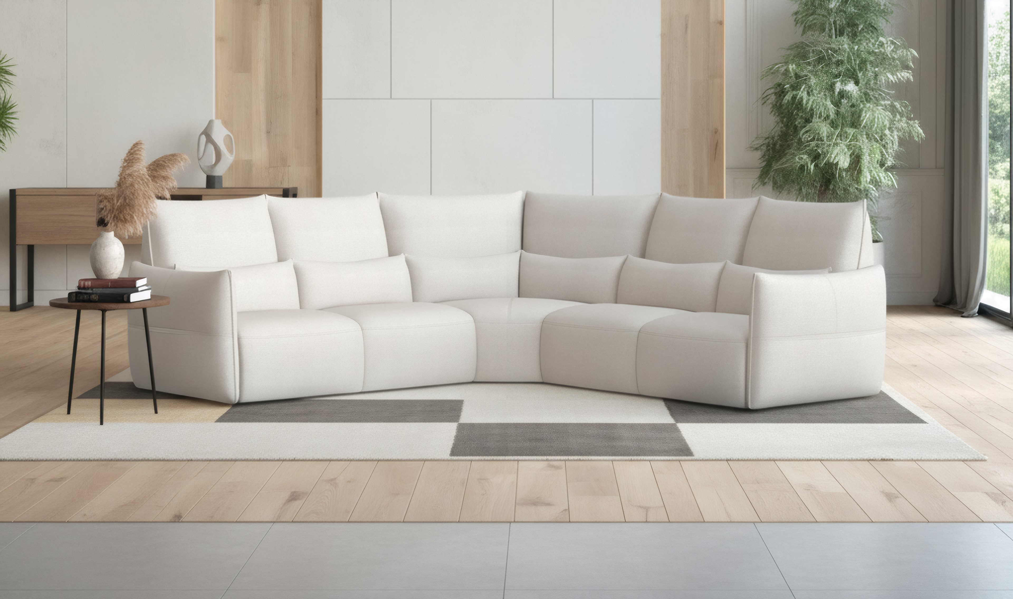 Natuzzi Italia Wellbe 3273-83-PKG Power Motion Sectional