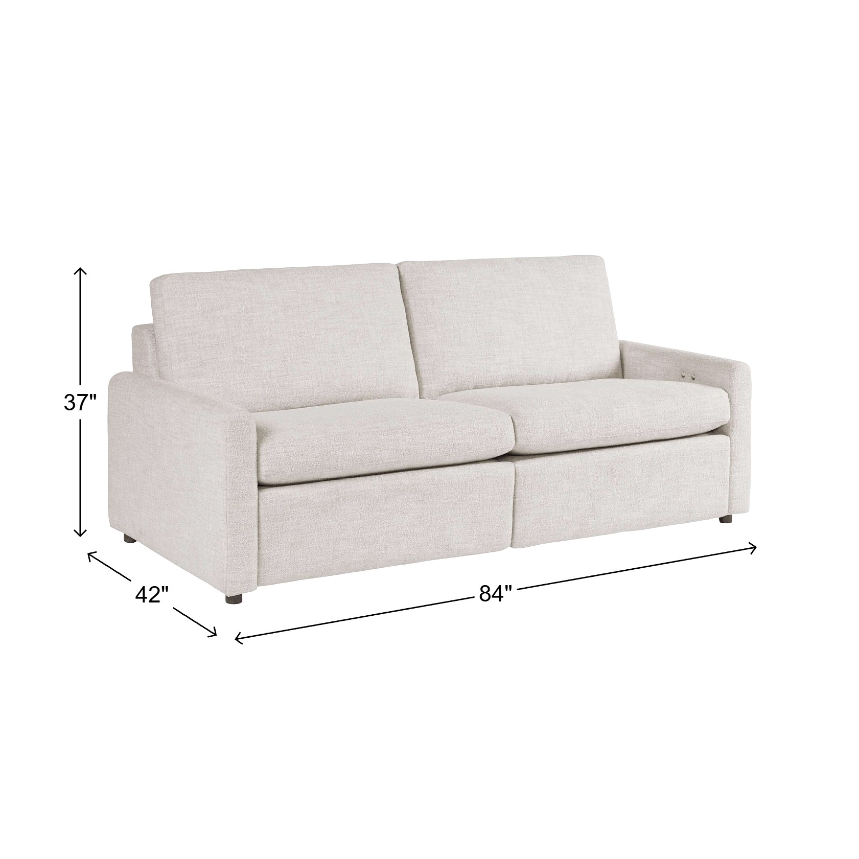 Natuzzi Editions Greg C200F4614-15OA-90 Power Sofa | HomeWorld