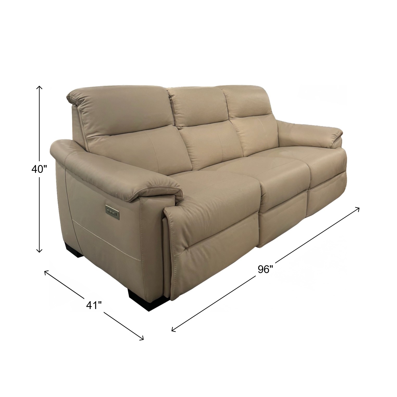 Natuzzi Editions Potenza C063N5515-15C4SP-18 Power Sofa