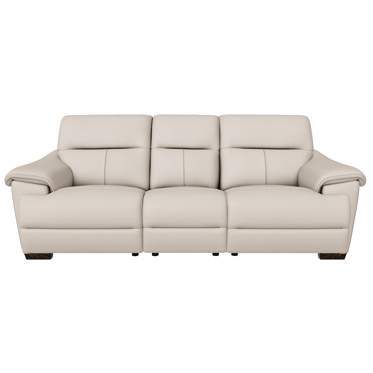Tufted White Leather Sofa - Foter