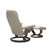 Ekornes Consul Large Chair and Ottoman