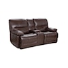 Cheers 70306 LEATHER MATCH POWER LOVESEAT W/ ZERO GRAVITY