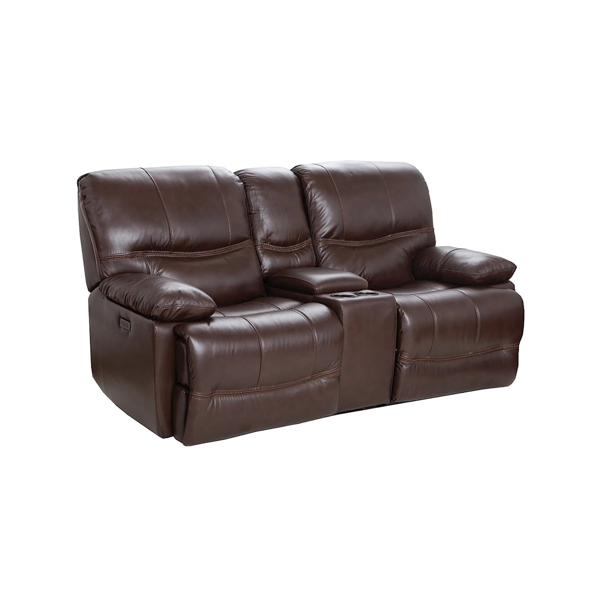 Cheers 70306 LEATHER MATCH POWER LOVESEAT W/ ZERO GRAVITY