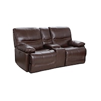 LEATHER MATCH POWER LOVESEAT W/ ZERO GRAVITY