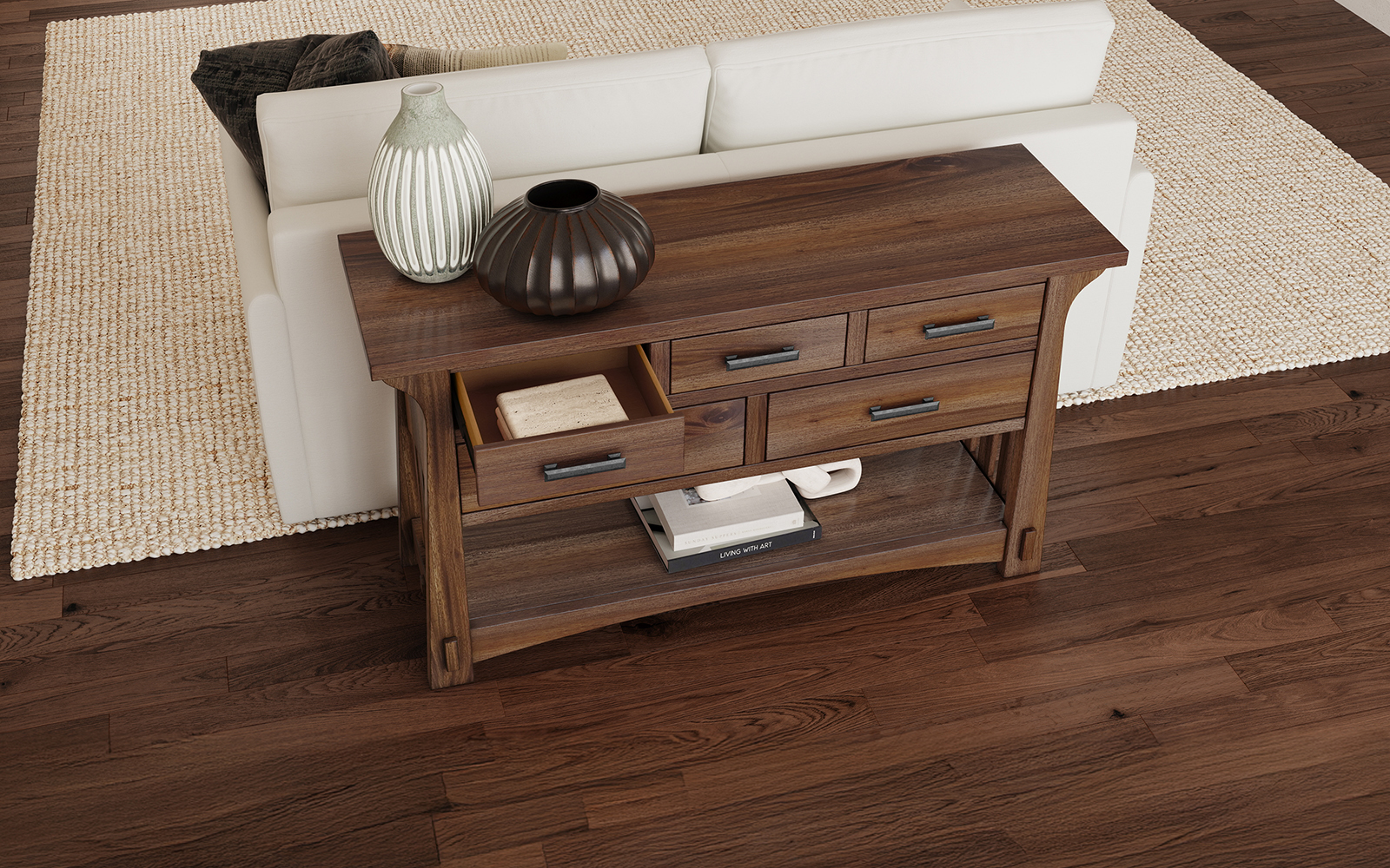 5-Drawer Sofa Table