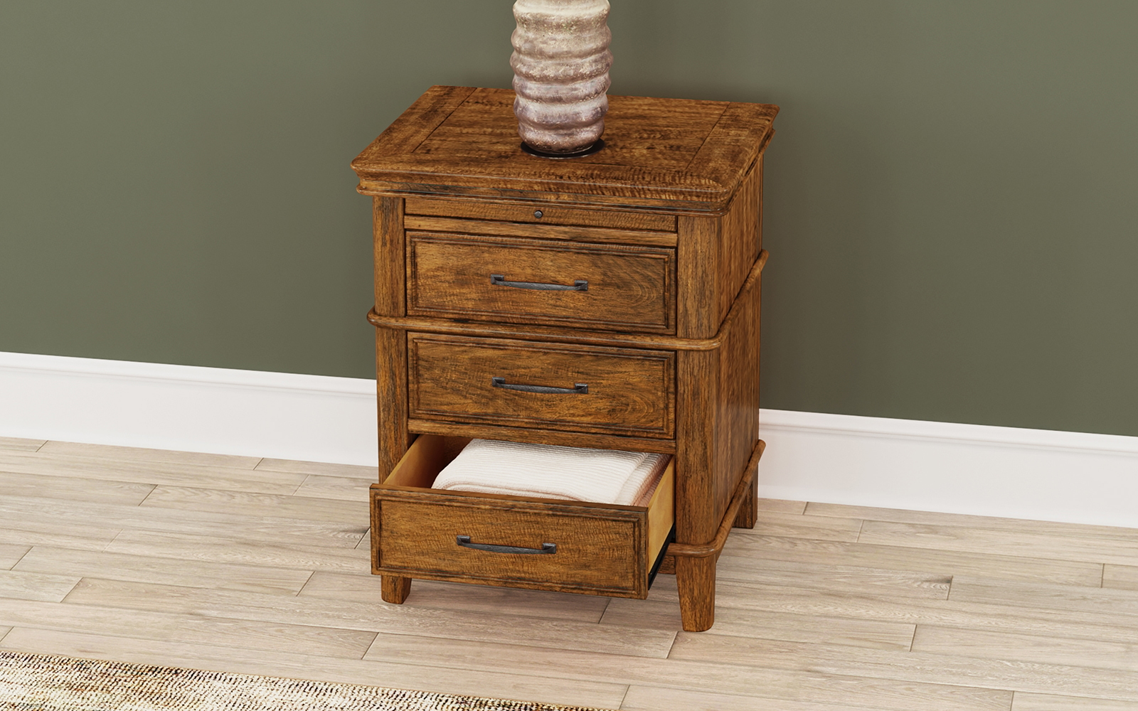 3-Drawer Nightstand