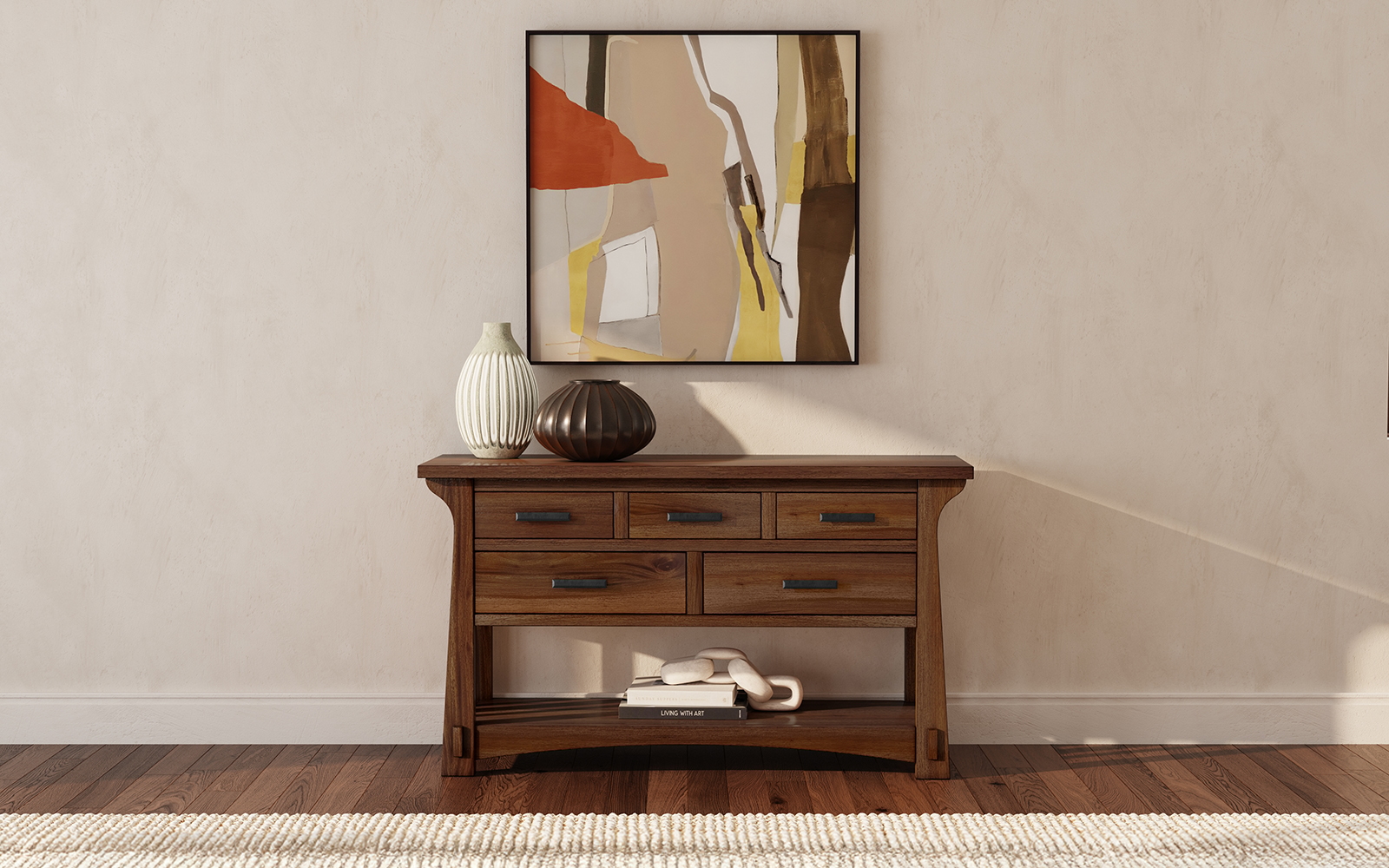 5-Drawer Sofa Table