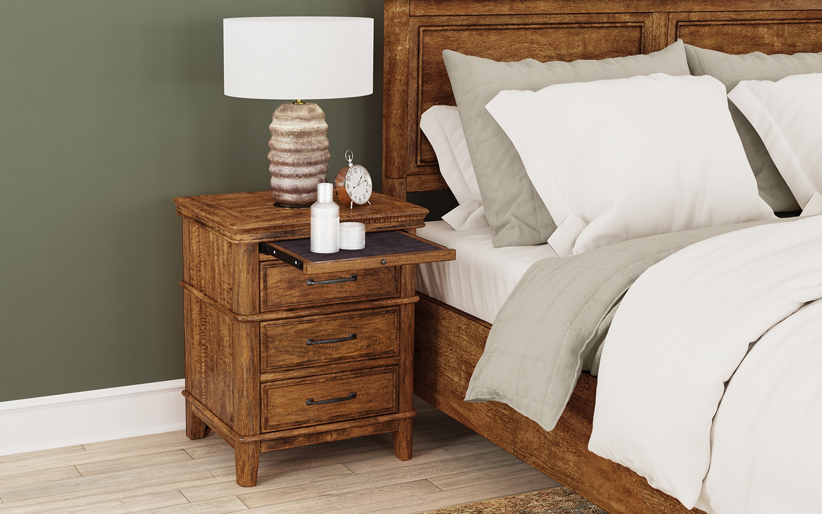 3-Drawer Nightstand
