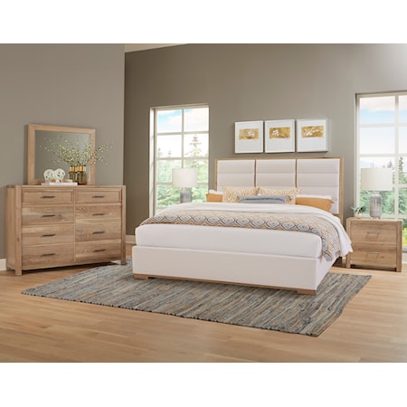 Upholstered King Panel Bedroom Set