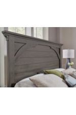 Vaughan Bassett Vista Transitional King Mansion Bed with Metal Slats