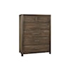 Vaughan Bassett Crafted Oak - Aged Grey 5-Drawer Bedroom Chest