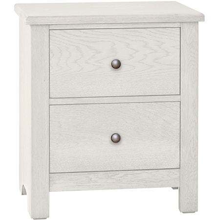 Transitional 2-Drawer Nightstand