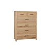 Vaughan-Bassett Charter Oak 5-Drawer Bedroom Chest