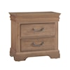 Vaughan-Bassett Vista 2-Drawer Nightstand