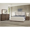 Laurel Mercantile Co. Crafted Oak Upholstered Queen Panel Bed