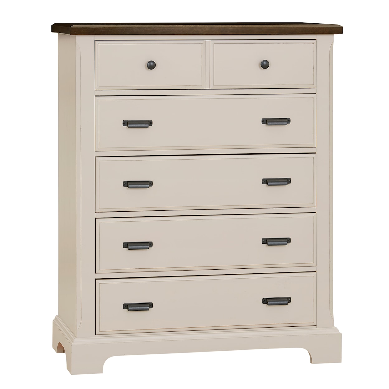 Vaughan-Bassett Lancaster County Two-Tone Chest -5 Drawer