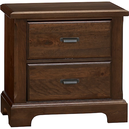 Casual 2-Drawer Nightstand