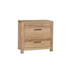 Laurel Mercantile Co. Crafted Oak 2-Drawer Nightstand