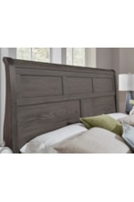 Vaughan Bassett Vista Transitional King Sleigh Bed with Metal Slats