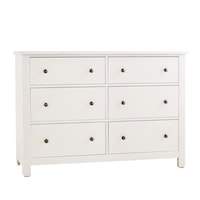 Transitional 6-Drawer Dresser