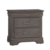 Traditional 2-Drawer Nightstand