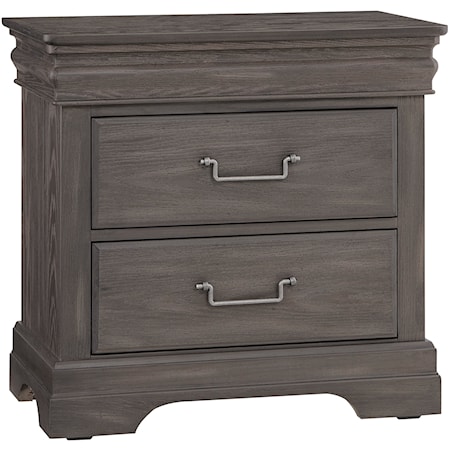 Traditional 2-Drawer Nightstand