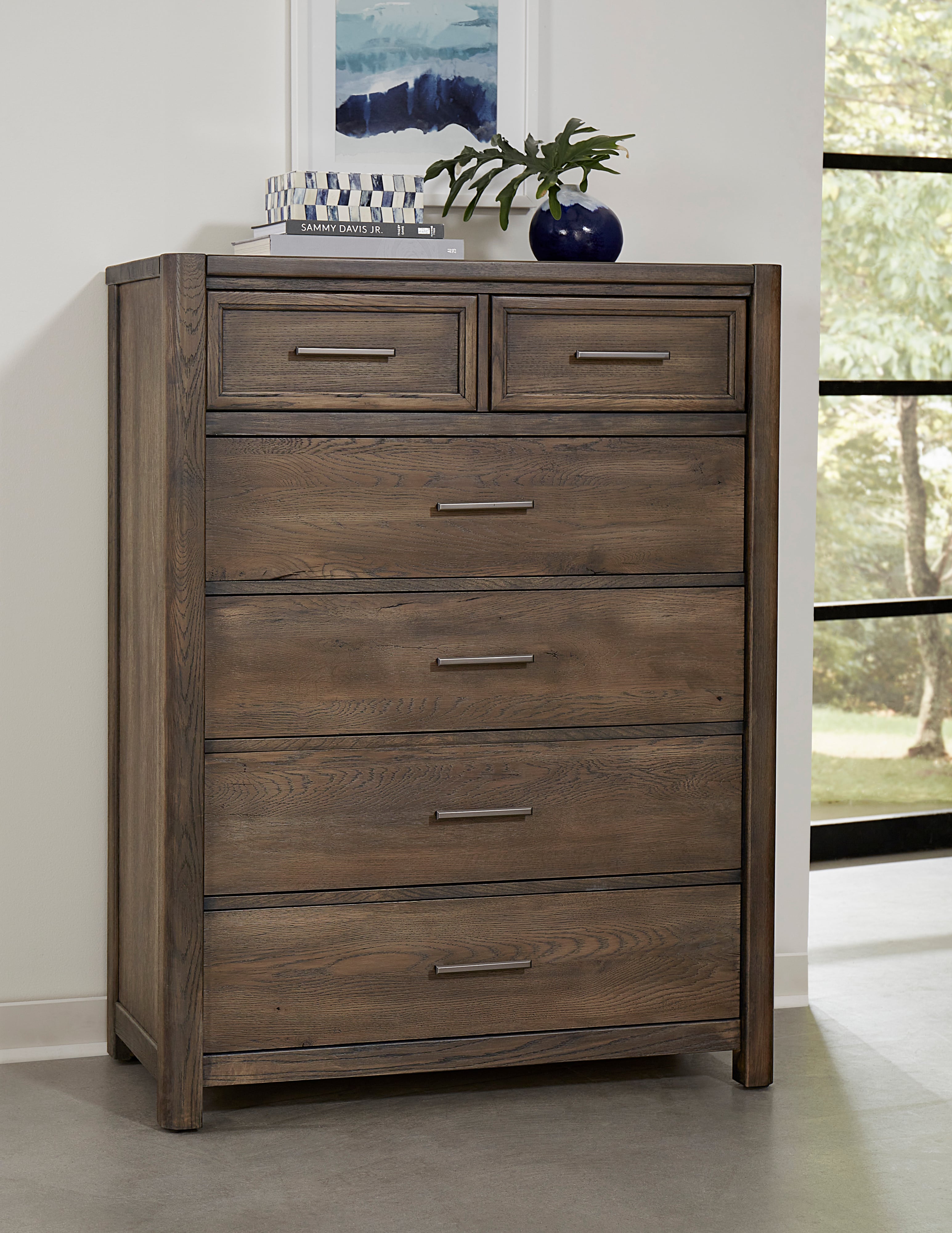 Laurel Mercantile Co. Crafted Oak Chest of Drawers