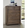 Vaughan Bassett Crafted Oak - Aged Grey 5-Drawer Bedroom Chest