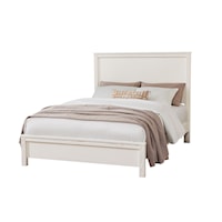 Transitional King Panel Bed with Low-Profile Footboard