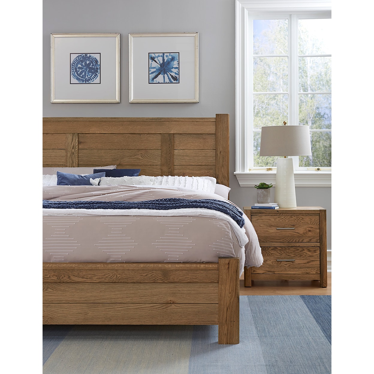 Vaughan Bassett Crafted Oak - Natural Oak Queen Poster Bed