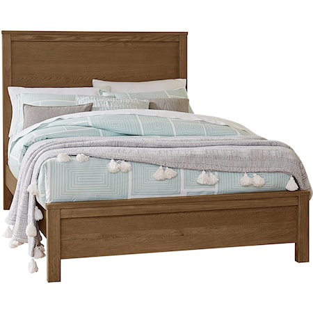 Transitional Full Panel Bed with Low-Profile Footboard