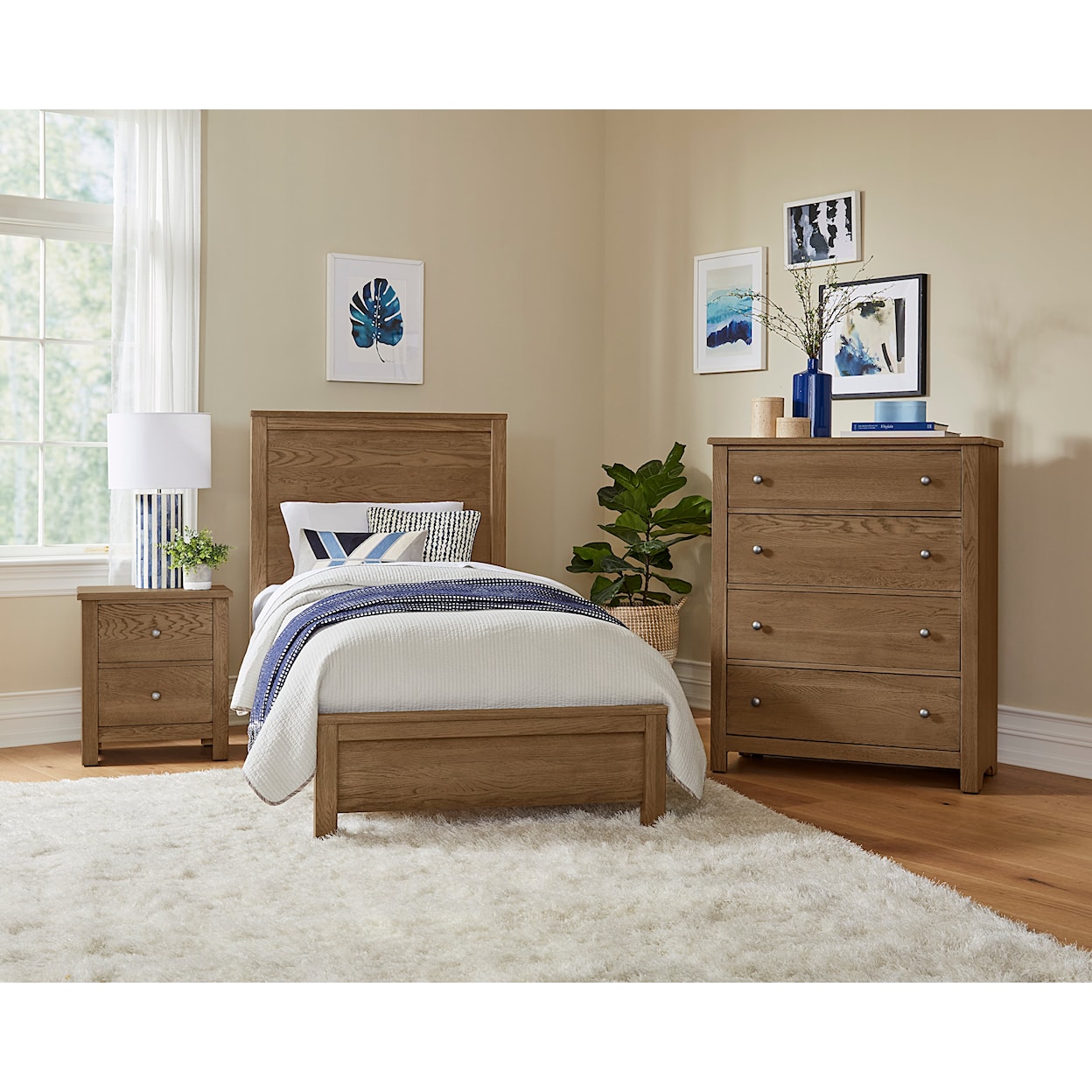 Carolina Bedroom Fundamentals 2-Drawer Nightstand