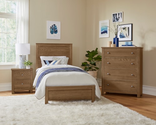 Transitional 3-Piece Twin Bedroom Set