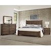Vaughan Bassett Crafted Oak - Aged Grey King Poster Bed