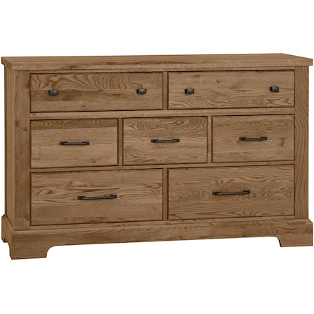 Rustic 7-Drawer Dresser