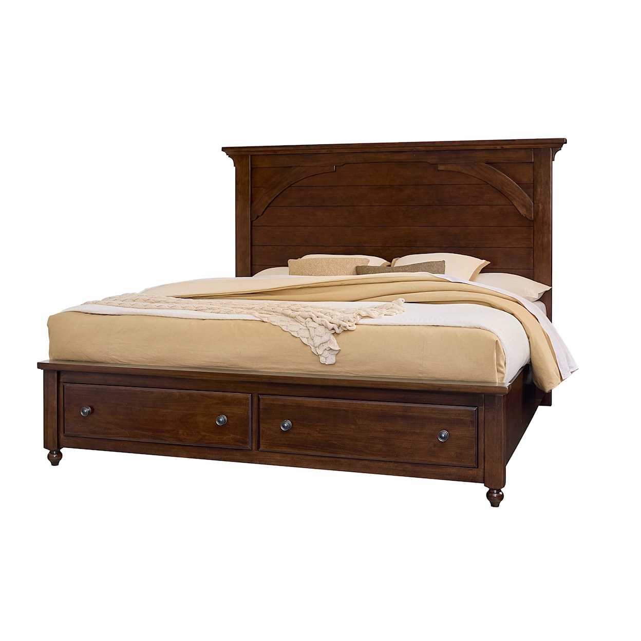 Vaughan Bassett Vista Queen Mansion Storage Bed