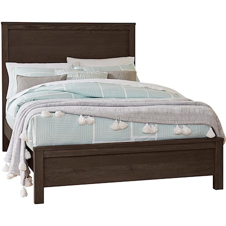 Transitional Full Panel Bed with Low-Profile Footboard
