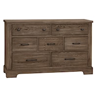 Rustic 7-Drawer Dresser