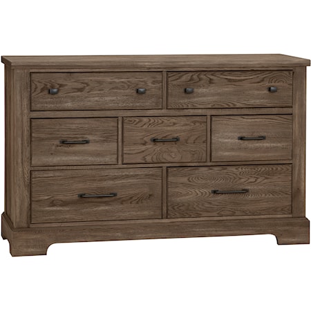 Rustic 7-Drawer Dresser