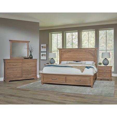 Queen Mansion Storage Bed