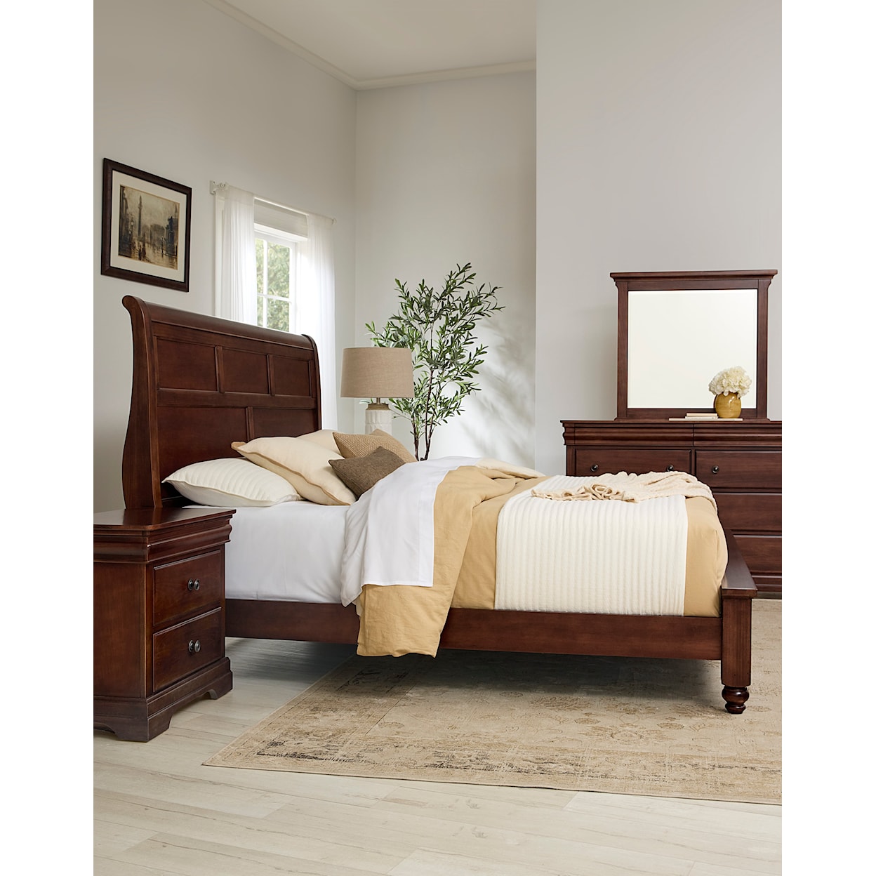 Vaughan Bassett Vista King Sleigh Bed