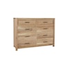 Laurel Mercantile Co. Crafted Oak 8-Drawer Dresser