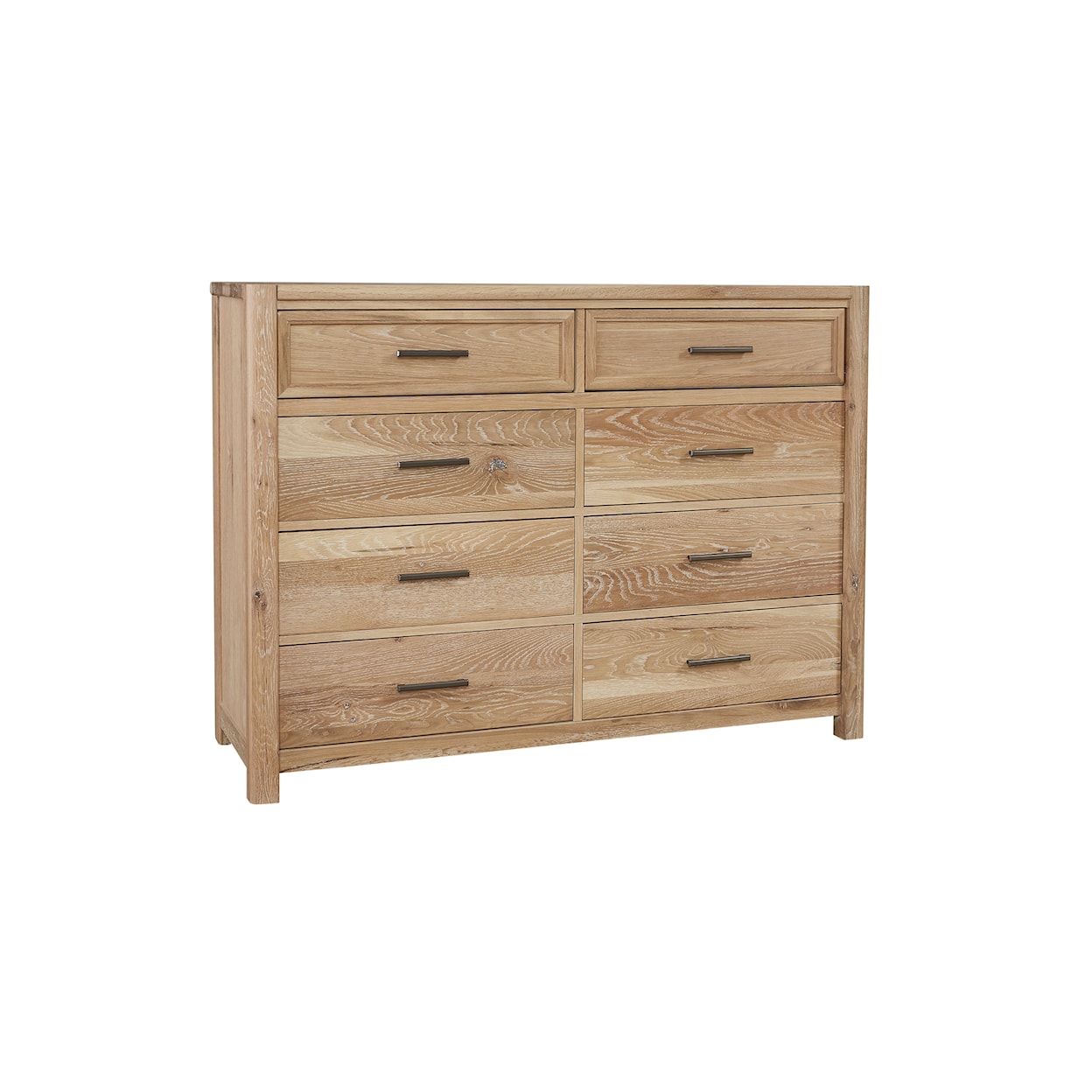 Vaughan Bassett Crafted Oak - Bleached White 8-Drawer Dresser