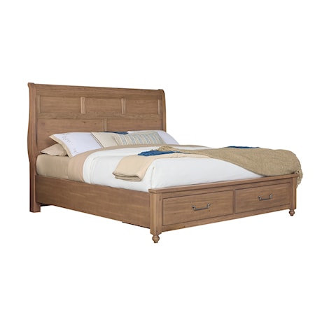 Queen Sleigh Storage Bed