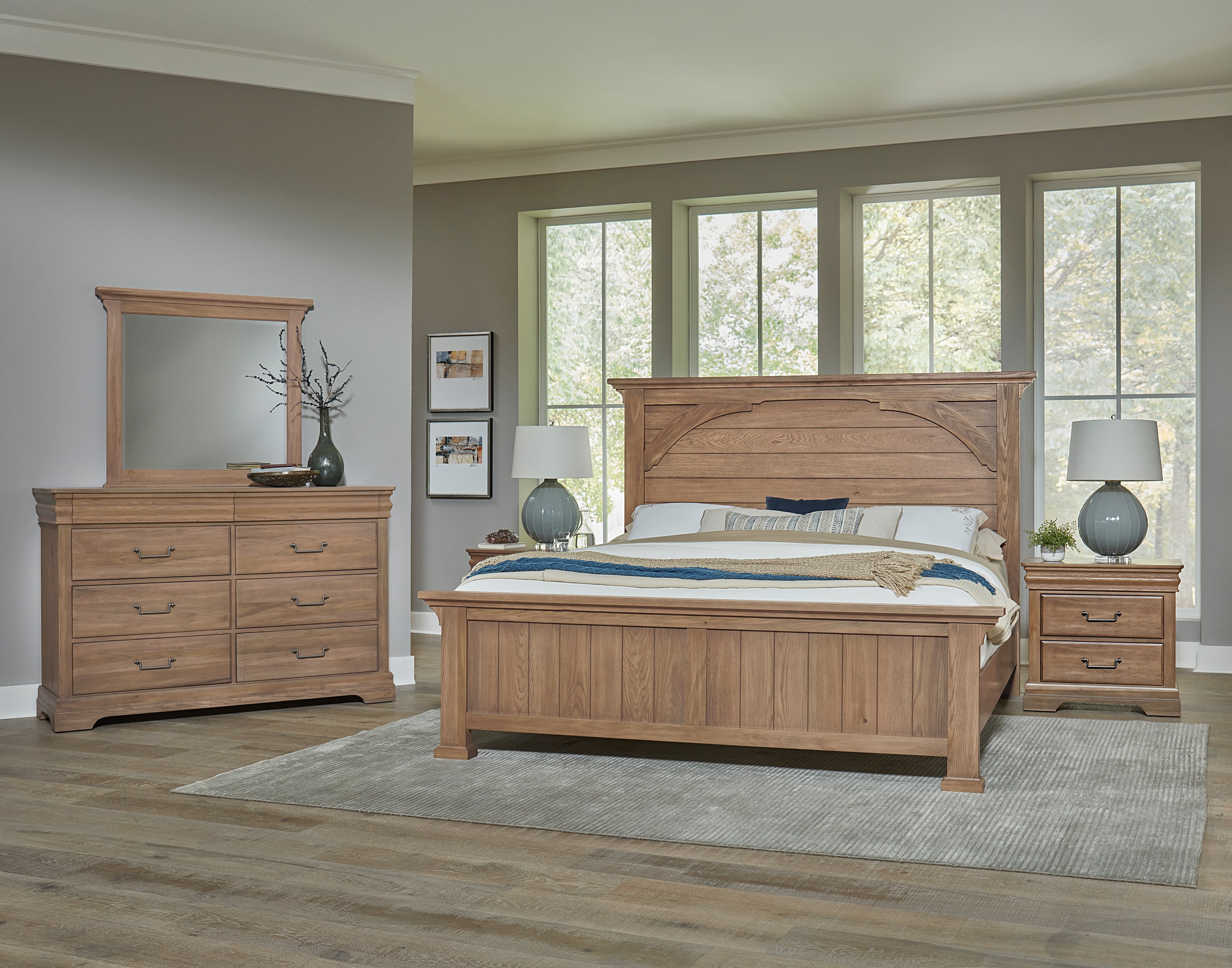 Vaughan Bassett Vista 771-002 Traditional 8-Drawer Dresser With Hidden ...